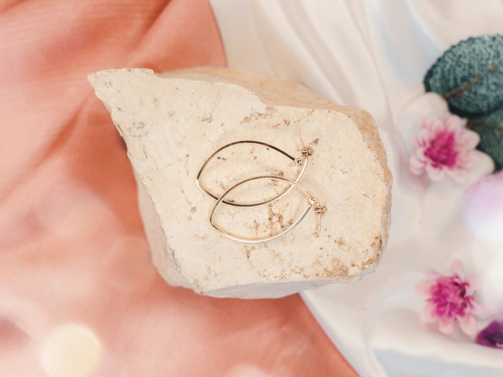 Sahara Dune Gold Hoop Earrings